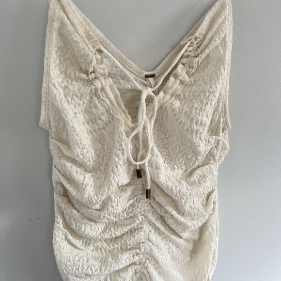 Free People White Love Her Tank Top Size Sm - Picture 2 of 6